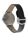 Buy Shop Cartier Ballon Bleu De Cartier Silver Dial Black Leather Strap Watch for Women - WSBB0030 USA Online