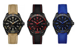 Buy Shop Tag Heuer Aquaracer Caliber 5 Black Dial Black Nylon Strap Watch for Men - WAY208A.FC6381 USA Online
