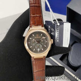 Buy Shop Maserati Triconic Chronograph Grey Dial Brown Leather Strap Watch For Men - R8871639003 USA Online