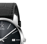 Buy Shop Calvin Klein City Quartz Black Dial Black Leather Strap Watch for Men - K2G2G1C3 USA Online