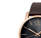 Buy Shop Calvin Klein City Chronograph Brown Dial Brown Leather Strap Watch for Men - K2G2G6G3 USA Online