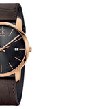 Buy Shop Calvin Klein City Chronograph Brown Dial Brown Leather Strap Watch for Men - K2G2G6G3 USA Online