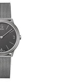 Buy Shop Calvin Klein Minimal Grey Dial Silver Mesh Bracelet Watch for Men - K3M52154 USA Online