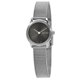 Buy Shop Calvin Klein Minimal Grey Dial Silver Mesh Bracelet Watch for Women - K3M231Y3 USA Online