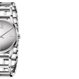 Buy Shop Calvin Klein Stately Silver Dial Silver Steel Strap Watch for Women - K3G23128 USA Online
