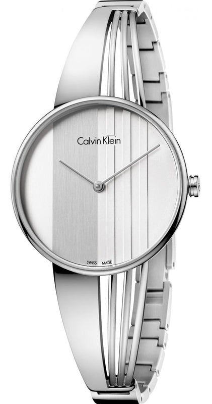 Buy Shop Calvin Klein Drift Silver Dial Silver Steel Strap Watch for Women - K6S2N116 USA Online