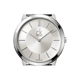 Buy Shop Calvin Klein Minimal Silver Dial Silver Mesh Bracelet Watch for Men - K3M21126 USA Online