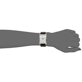 Calvin Klein Window Silver Dial Brown Leather Strap Watch for Women - K2M23126