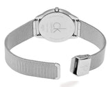 Buy Shop Calvin Klein Minimal Grey Dial Silver Mesh Bracelet Watch for Men - K3M21124 USA Online