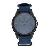 Buy Shop Calvin Klein Tone Blue Dial Blue NATO Strap Watch for Men - K7K514VN USA Online