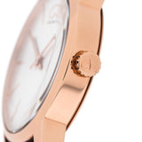Buy Shop Calvin Klein City White & Gold Dial Brown Leather Strap Watch For Women - K2G23620 USA Online