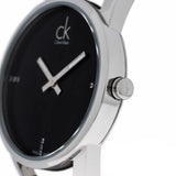 Buy Shop Calvin Klein Stately Black Dial Silver Steel Strap Watch for Women - K3G2312S USA Online