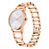 Buy Shop Calvin Klein Stately White Dial Gold Steel Strap Watch for Women - K3G2362W USA Online