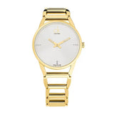 Buy Shop Calvin Klein Stately White Dial Gold Steel Strap Watch for Women - K3G2352W USA Online