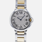 Buy Shop Cartier Ballon Bleu Silver Dial Two Tone Steel Strap Watch for Unisex Watch - W69008Z3 USA Online