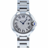Buy Shop Cartier Ballon Bleu De Cartier White Dial Silver Steel Strap Watch for Women - W69010Z4 USA Online