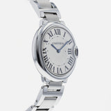 Buy Shop Cartier Ballon Bleu De Cartier Silver Dial Silver Steel Strap Watch for Women - W69011Z4 USA Online
