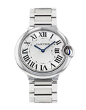 Buy Shop Cartier Ballon Bleu De Cartier Silver Dial Silver Steel Strap Watch for Women - W69011Z4 USA Online