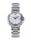 Buy Shop Cartier Ballon Bleu de Cartier Diamonds Silver Dial Silver Steel Strap Watch for Women - WE902073 USA Online