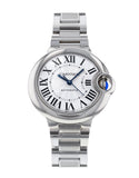 Buy Shop Cartier Ballon Bleu De Cartier Silver Dial Silver Steel Strap Watch for Women - WSBB0044 USA Online