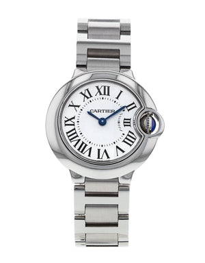 Buy Shop Cartier Ballon Bleu De Cartier White Dial Silver Steel Strap Watch for Women - W69010Z4 USA Online