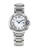 Buy Shop Cartier Ballon Bleu De Cartier White Dial Silver Steel Strap Watch for Women - W69010Z4 USA Online