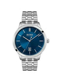Buy Shop Hugo Boss Officer Chronograph Blue Dial Silver Steel Strap Watch for Men - 1513615 USA Online