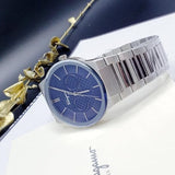 Buy Shop Salvatore Ferragamo Sapphire Blue Dial Silver Steel Strap Watch for Men - SFHP006-20 USA Online