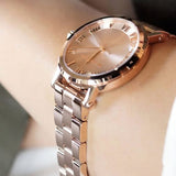 Buy Shop Michael Kors Norie Rose Gold Dial Rose Gold Steel Strap Watch for Women - MK3561 USA Online
