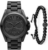 Buy Shop Michael Kors Bradshaw Black Dial Black Steel Strap Watch for Men - MK5550 USA Online