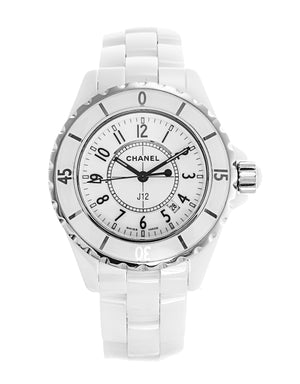 Buy Shop Chanel J12 Ceramic White Dial White Steel Strap Watch for Women - J12 H0968 USA Online