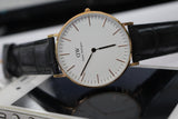 Buy Shop Daniel Wellington Classic Reading White Dial Black Leather Strap Watch For Women - DW00100041 USA Online