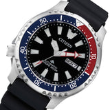 Citizen Promaster Automatic 200M Diver Fugu Limited Edition Black Dial Black Rubber Strap Watch For Men - NY0110