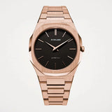 Buy Shop D1 Milano Ultra Thin Black Dial Gold Steel Strap Watch for Men - D1-UTBJ42 USA Online