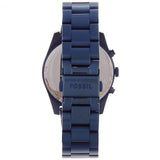 Buy Shop Fossil Perfect Boyfriend Multifunction Blue Dial Blue Steel Strap Watch for Women - ES4093 USA Online