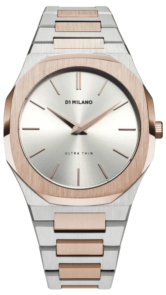 Buy Shop D1 Milano Ultra Thin Silver Dial Two Tone Strap Watch for Women - D1-UTBJ01 USA Online