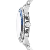 Michael Kors Bayville Chronograph Black Dial Silver Steel Strap Watch For Men - MK8749