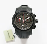 Buy Shop Burberry The Endurance Chronograph Black Dial Black Rubber Strap Watch For Men - BU9802 USA Online