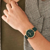 Buy Shop Fossil Neutra Chronograph Green Dial Green Leather Strap Watch for Women - ES5239 USA Online