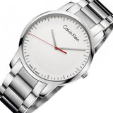Buy Shop Calvin Klein City Quartz White Dial Silver Steel Strap Watch for Men - K2G2G1Z6 USA Online