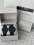 Buy Shop Calvin Klein Minimal Black Dial Black Mesh Bracelet Watch for Women - K3M524B1 USA Online