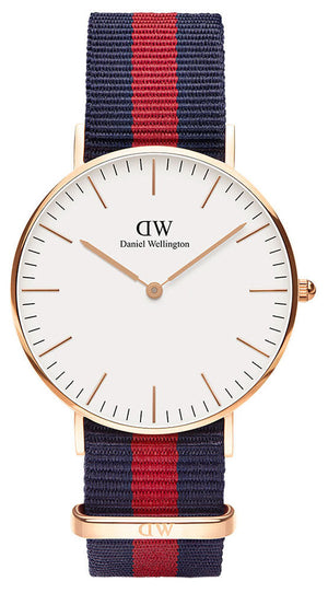 Buy Shop Daniel Wellington Classic Oxford White Dial Two Tone NATO Strap Watch For Women - DW00100029 USA Online