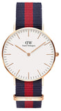 Buy Shop Daniel Wellington Classic Oxford White Dial Two Tone NATO Strap Watch For Women - DW00100029 USA Online