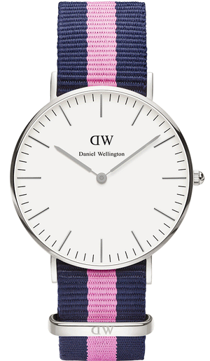 Buy Shop Daniel Wellington Classic Winchester White Dial Two Tone Nylon Strap Watch For Women - DW00100049 USA Online