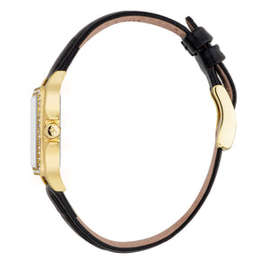 Buy Shop Michael Kors Lexington Black Dial Black Leather Strap Watch For Women - MK4748 USA Online