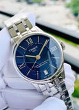Buy Shop Tissot Chemin Des Tourelles Powermatic 80 Lady Blue Dial Silver Steel Strap Watch For Women - T099.207.11.048.00 USA Online