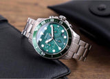 Buy Shop Fossil FB-03 Chronograph Green Dial Silver Steel Strap Watch for Men - FS5726 USA Online