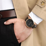 Buy Shop Fossil Neutra Chronograph Black Dial Black Leather Strap Watch for Men - FS5381 USA Online