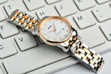 Buy Shop Mido Baroncelli III Automatic Mother of Pearl White Dial Two Tone Steel Strap Watch For Women - M7600.9.69.1 USA Online