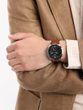 Buy Shop Fossil Neutra Chronograph Grey Dial Brown Leather Strap Watch for Men - FS5512 USA Online